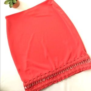 Hour:s bodycon coral skirt XS